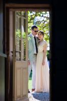 a couple have just got married at chateau rigaud wedding venue in france